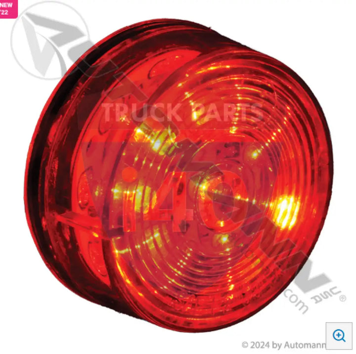 Automann 571.LD30CR10 Marker Light LED 2in Round Clear Red - Marker Light LED 2in Round Clear Red