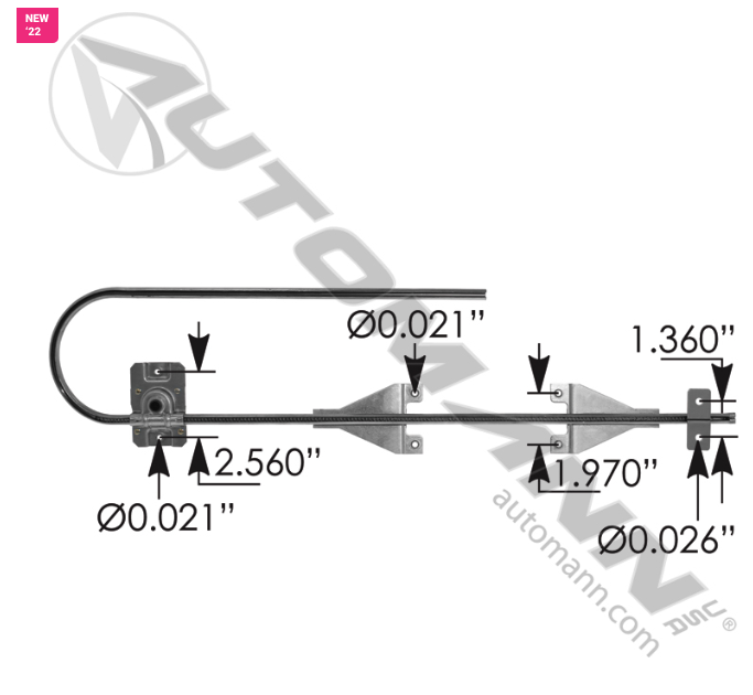 R21-1004 Window Regulator LH For Kenworth