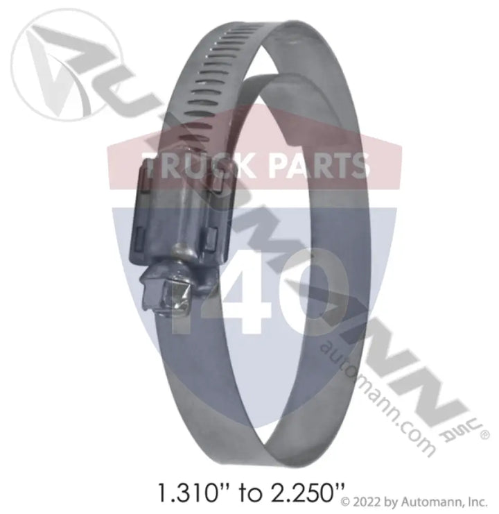 Automann 561.27428 All SS Lined Clamp 1.31 to 2.25in - Lined Clamps - All Stainless