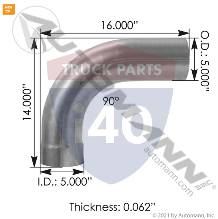 23529B3569 Exhaust Elbow ALZ For Western Star - Exhaust Elbow ALZ Western Star