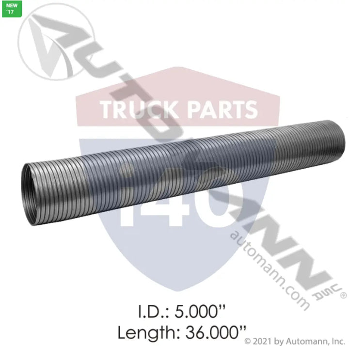 Automann 562.U7350-36SS304 Flex Tubing 5in 36in 304SS - Flex Tubing 5in X 36in 304SS