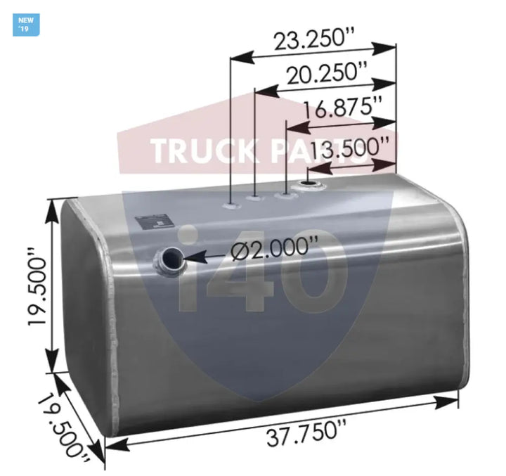 Automann 576.5405219PRZ Fuel Tank Square Hino - Fuel Tank Square Hino