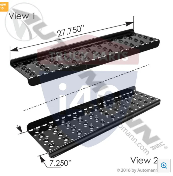 Automann M55370 Fuel Tank Step 704mm Upper International - Fuel Tank Step 704mm Upper International