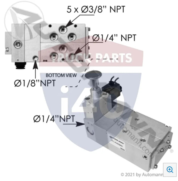 Hendrickson 171.HVS3841OE EQ Valve Kit OEM - Solenoid Actuated