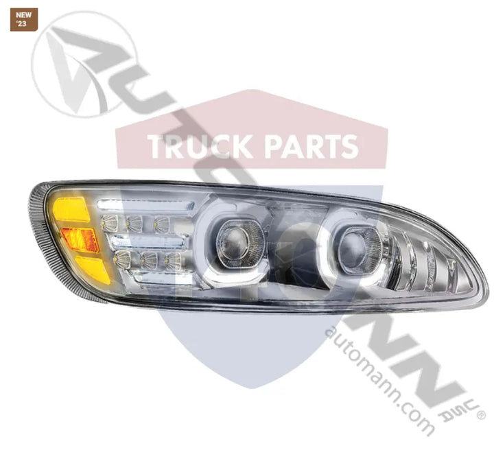 Automann 564.75041DCY Headlamp LED RH Peterbilt - Headlamp LED RH Peterbilt