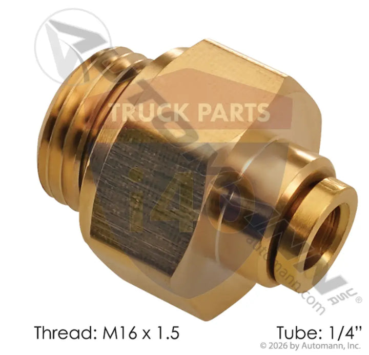 20566175 Brass PLC Male Connector Fitting For Volvo - Male Connectors-Brass