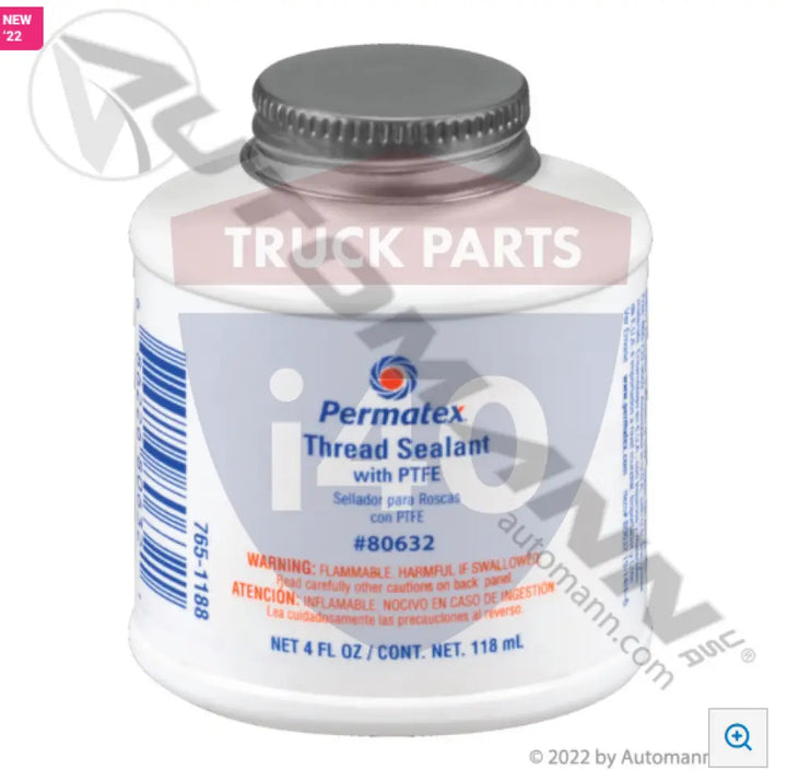 Permatex PRX80632 Thread Sealant with PTFE 4oz - Adhesives