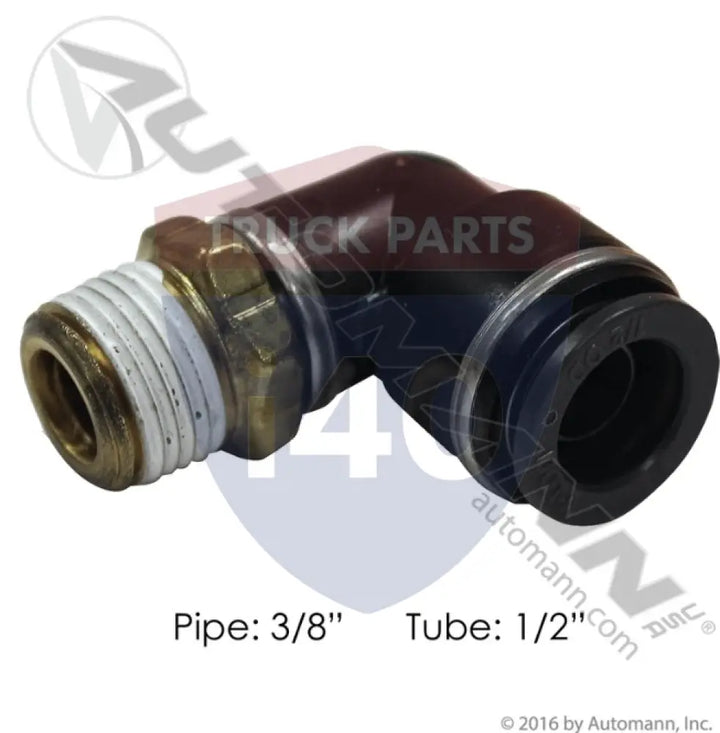 369PTC86 PLC Swivel Male Elbow 1/2 3/8in For Parker - Male 90° Elbows-Composite