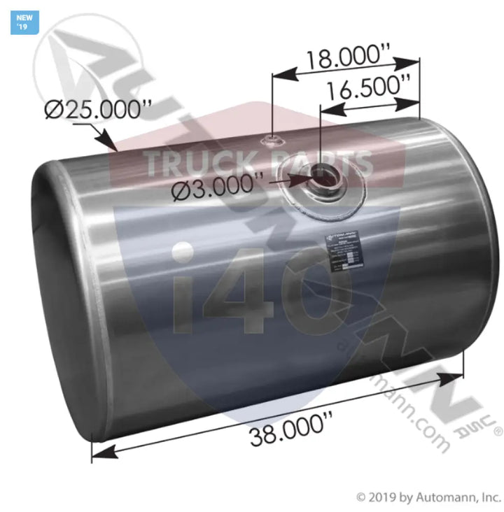 576.4608025PF Fuel Tank Round For Freightliner - Fuel Tank Round Freightliner