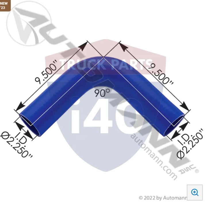 7884225 Coolant Poly Reinforced 3Ply 90Deg Elbow For Flexfab - 45° 3 Ply