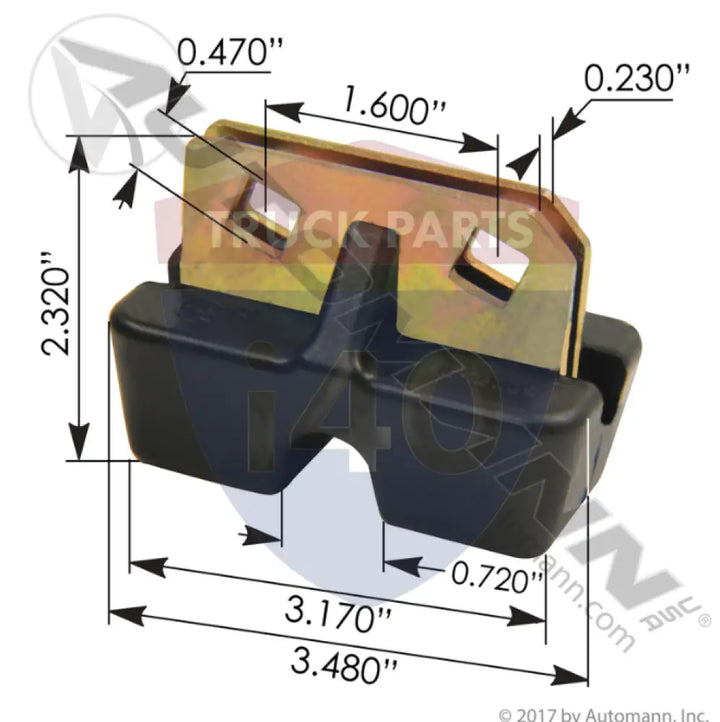 Automann HLK2005 Hood Support Bushing Freightliner - Hood Support Bushing Freightliner