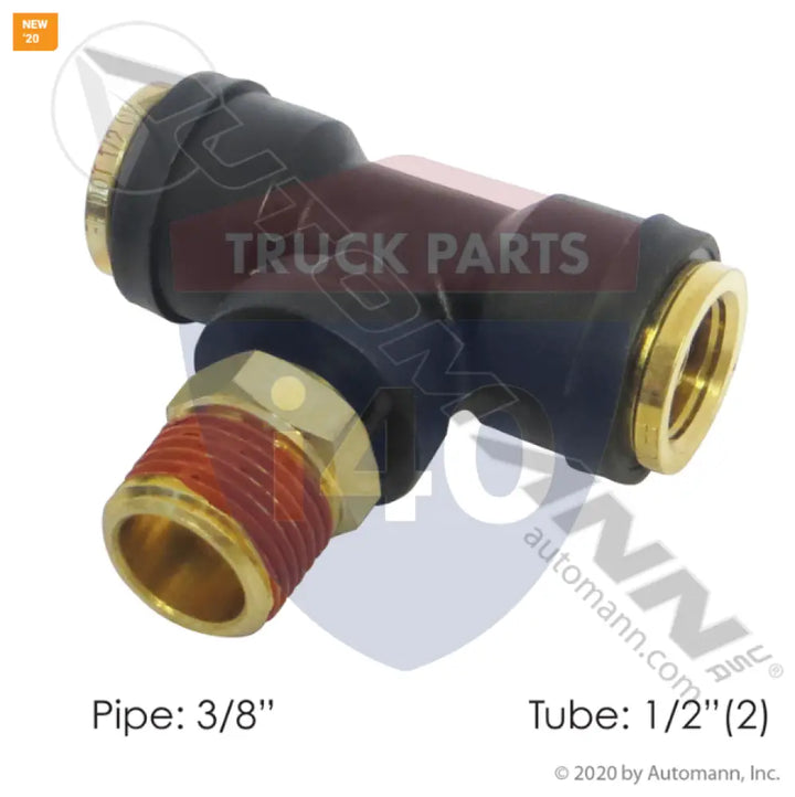 Automann 177.12C728C PLC SWL Male Branch Tee DOT 1/2 3/8in - Male Branch Tees-Composite