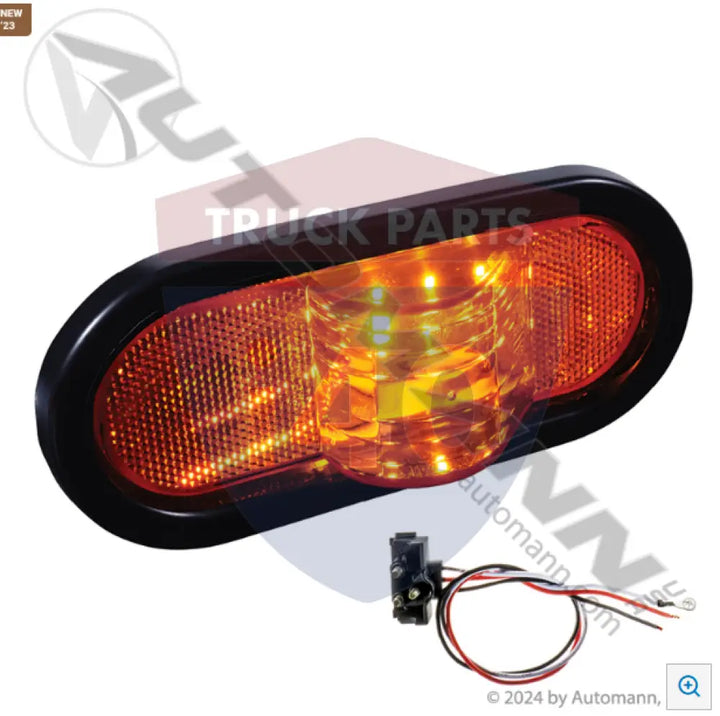 Automann 571.LD601A8-K Turn Signal Kit 6in Midship LED Amber - Turn Signal Kit 6in Midship LED Amber