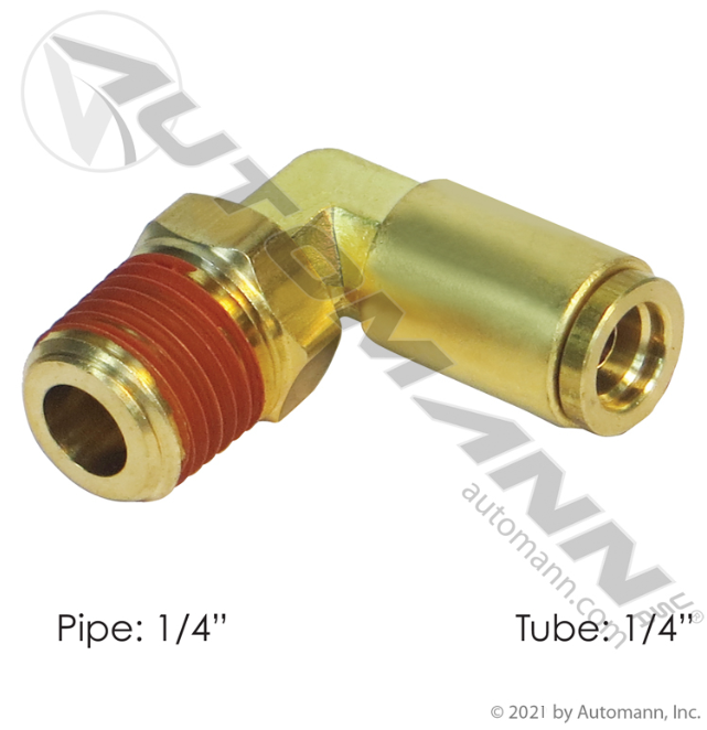 017951 Brass PLC Male SWL Elbow 1/4 1/4in For Velvac