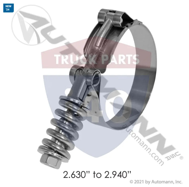 B9224-0263 HD T-Bolt Clamp 2.63in to 2.94in For Breeze - Spring Loaded T-Bolt Clamps - Heavy Duty