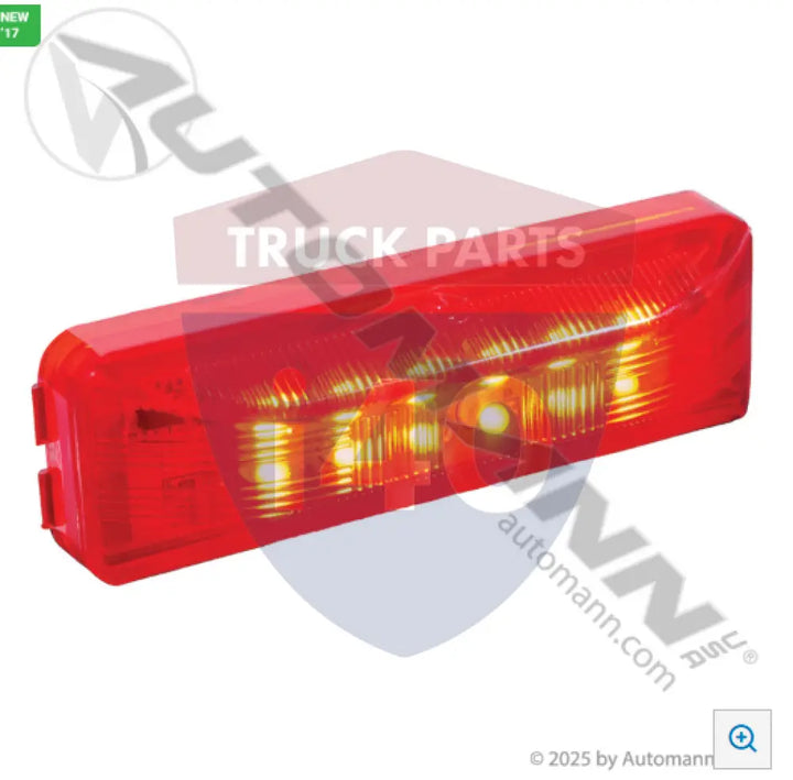 Automann 571.LD19R12MV Marker Light LED 1in 4in Red 10-30V - Marker Light LED 1in X 4in Red 10-30V