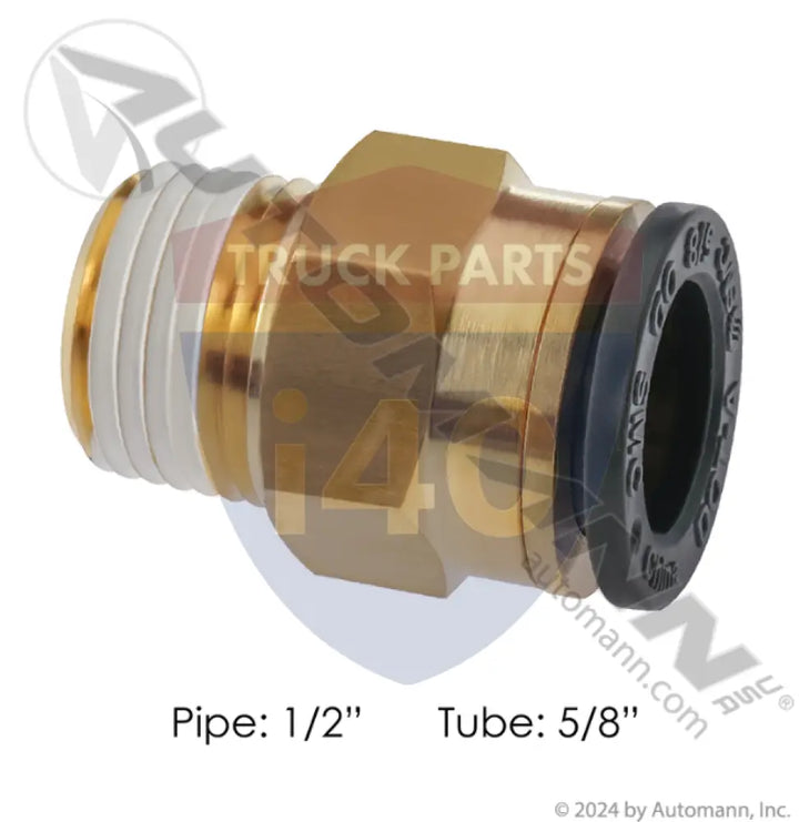 Automann 177.116810D PLC Male Connector 5/8 1/2in - Male Connectors-Composite