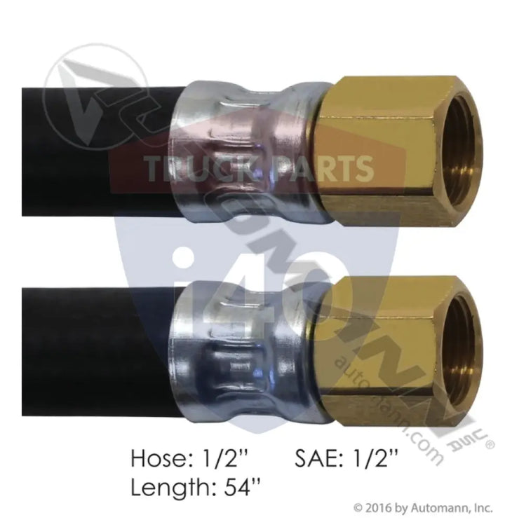 Automann 177.7554 Air Hose Assy 1/2in 1/2in SAE Swl-54in - Dual 1/2’’ SAE Swivel Ends