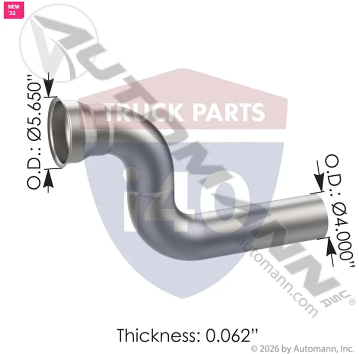 MK41112M2 Exhaust Pipe ALZ Mack For Grand Rock - Exhaust Pipe ALZ Mack