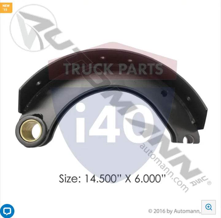A43222M1157 Unlined Brake Shoe 14.500in 6.000in For Meritor - Brake Width - 10 in
