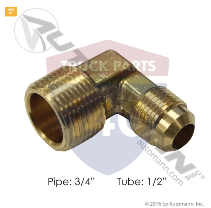 Automann 177.8498E Male Elbow 1/2in SAE 3/4in Pipe - Male 90° Elbows