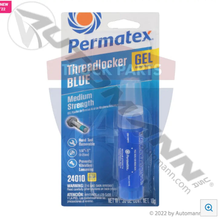 Permatex 24010 Med Strength Locker Blue Gel Twist Ap - Adhesives