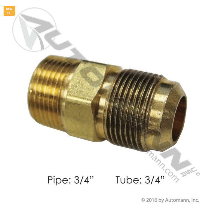 014811 Male Connector 3/4in SAE 3/4in Pipe For Velvac