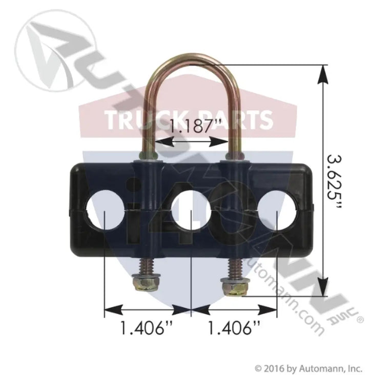 Automann 177.6014 Hose Holder - U-Bolt and V-Bolt Clamps