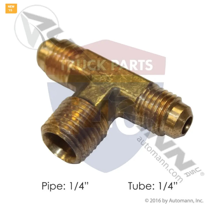 Automann 177.8454B Male Branch Tee 1/4in SAE 1/4in Pipe - Tees