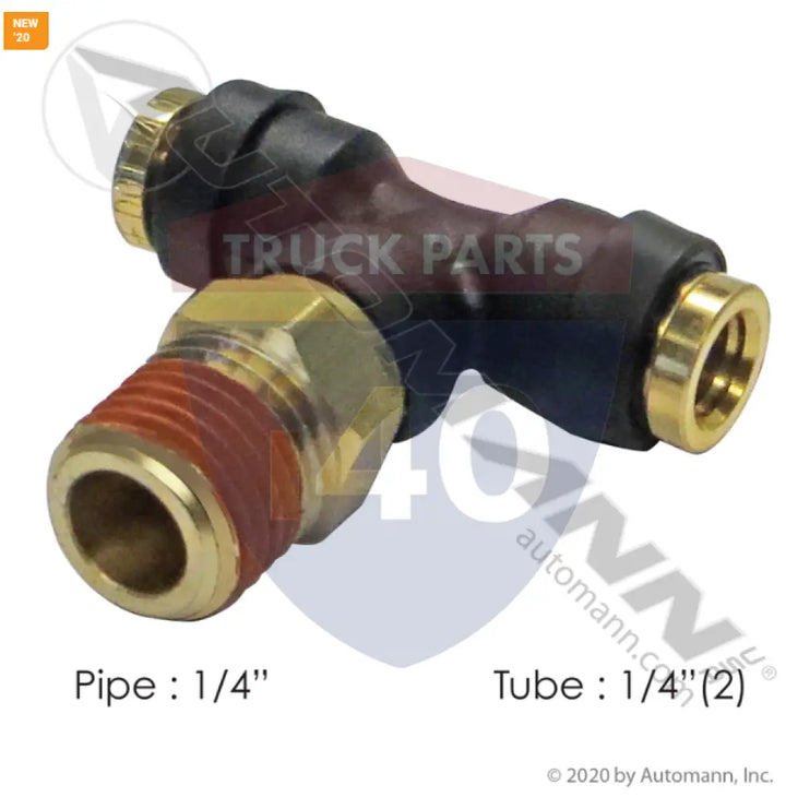 Automann 177.12C724B PLC SWL Male Branch Tee DOT 1/4 1/4in - Male Branch Tees-Composite