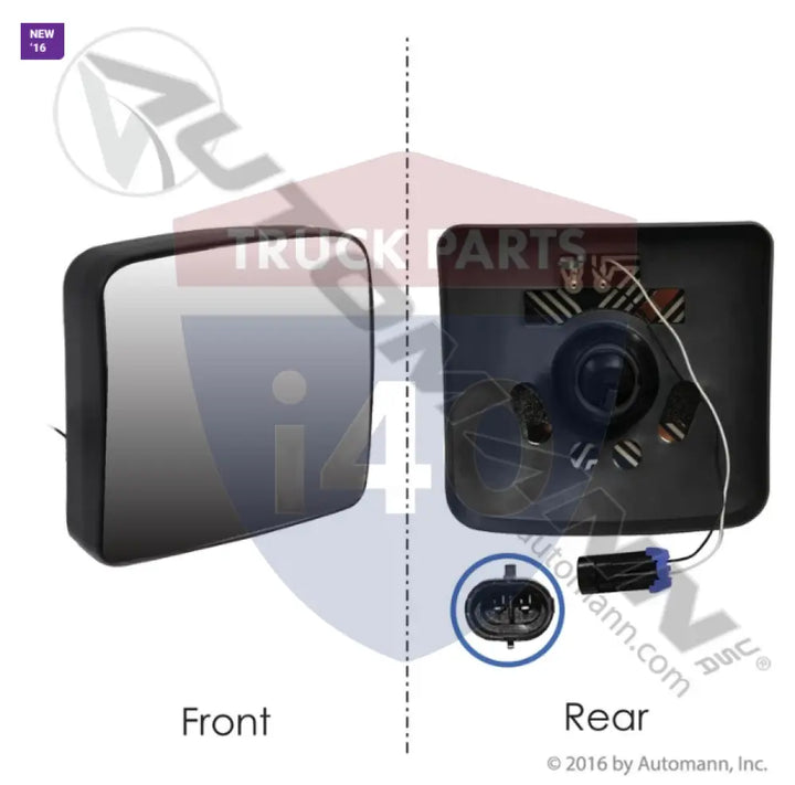 Automann 563.46066 Mirror Glass Convex Heated Freightliner - Mirror Glass Convex Heated Freightliner