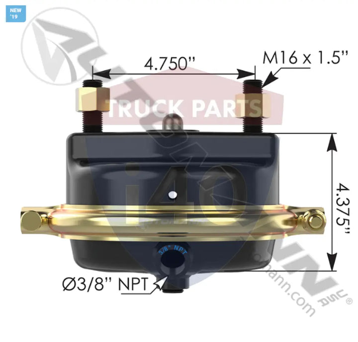 Automann 179.SC24DB Service Chamber Type 24 Disc Brake - Air Disc Service Chambers