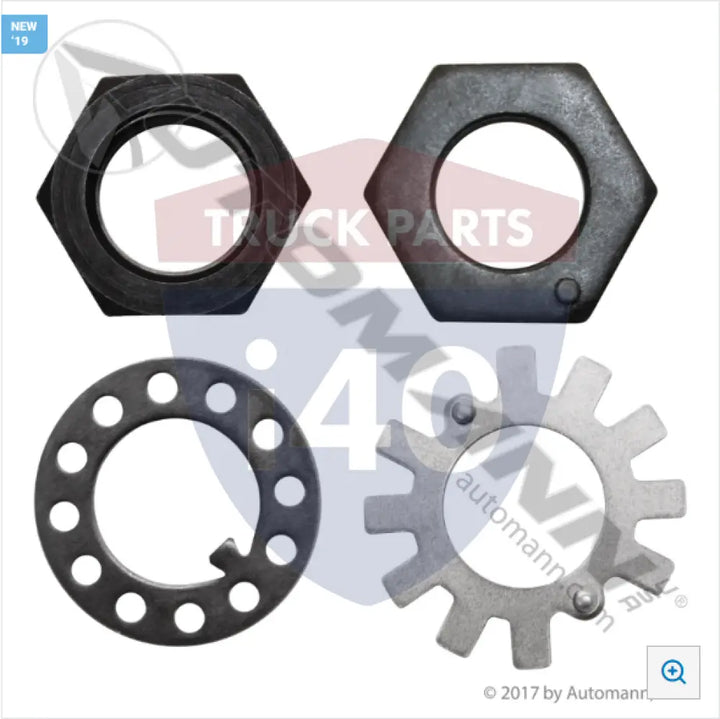 Automann 209.2254K Spindle Nut Kit - Auxiliary Lift Axle