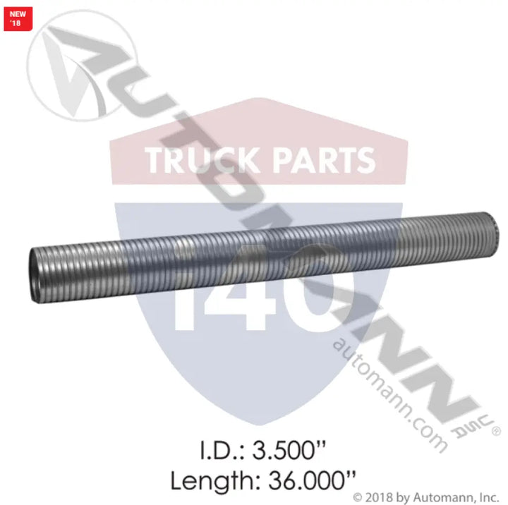 89605K Flex Tubing 3.5in 36in Galvanized For Nelson - Flex Tubing 3.5in X 36in Galvanized