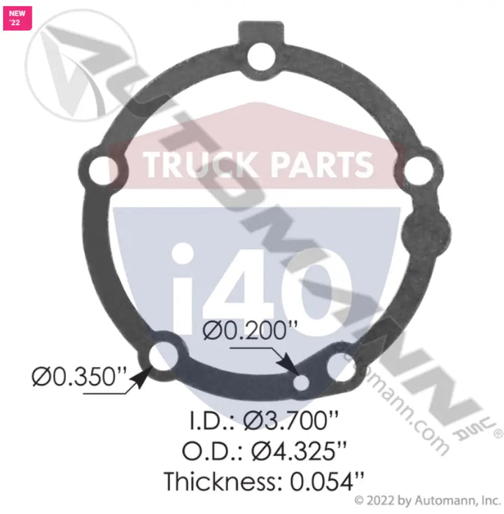 Automann 562.U997780 DPF Gasket Caterpillar - DPF Gasket Caterpillar