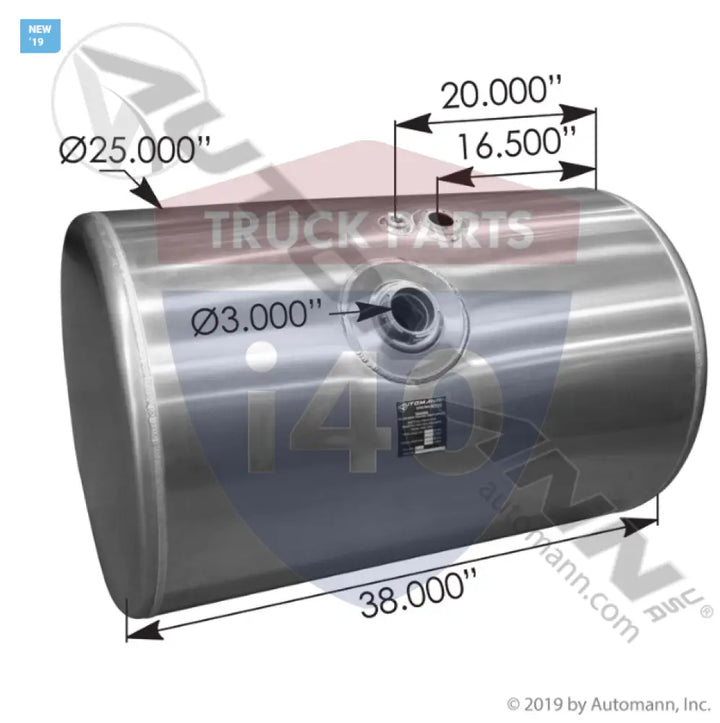 576.4608025DF Fuel Tank Round For Freightliner - Fuel Tank Round Freightliner