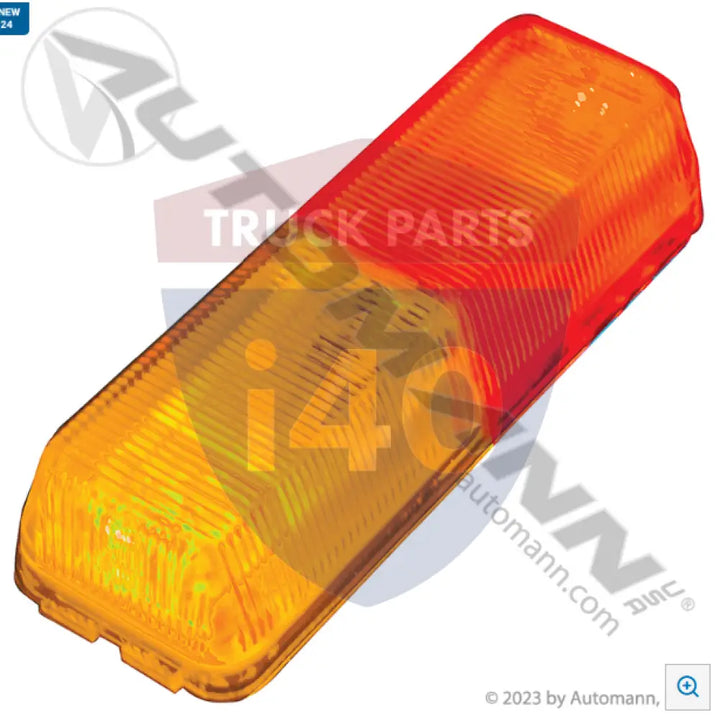 Automann 571.LD191AR2 Marker Light LED 1in 4in Amber/Red - Marker Light LED 1in X 4in Amber/Red