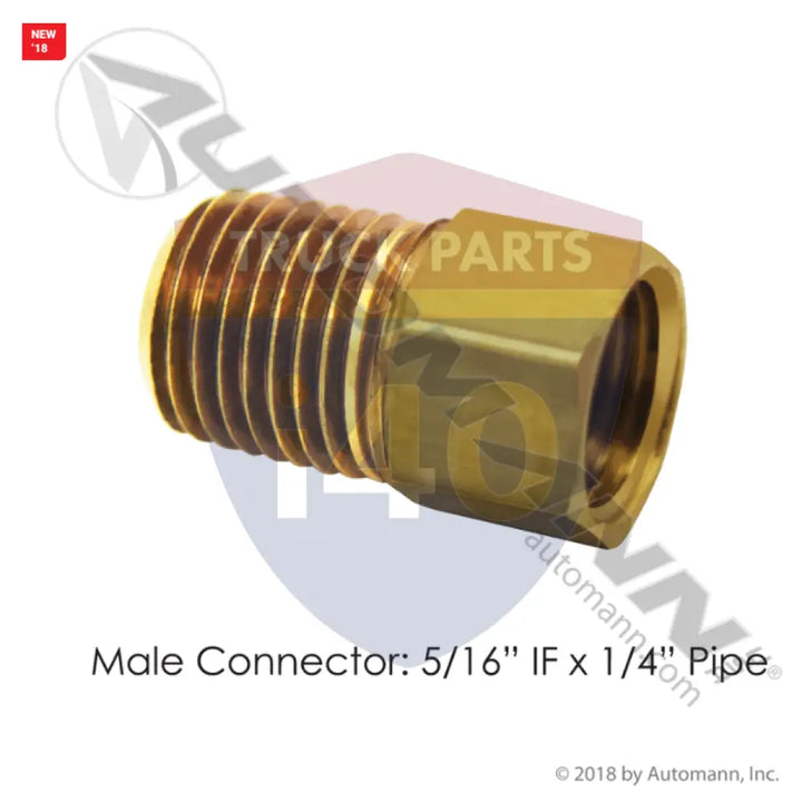 48IFHD54 Male Connector 5/16in IF 1/4in Pipe For Parker - Male Connectors