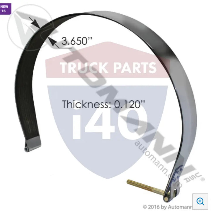 11-04551-001P Fuel Tank Strap Polished For Peterbilt - Fuel Tank Strap Polished Peterbilt