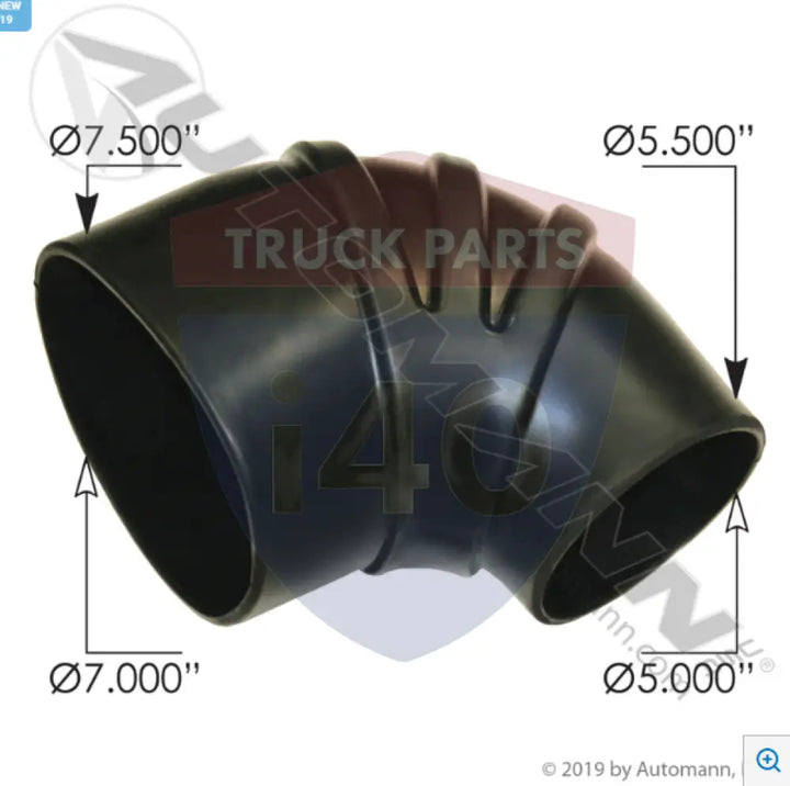 Automann 561.19500700 Rubber Elbow 90 Deg Reducing - 90° Reducer