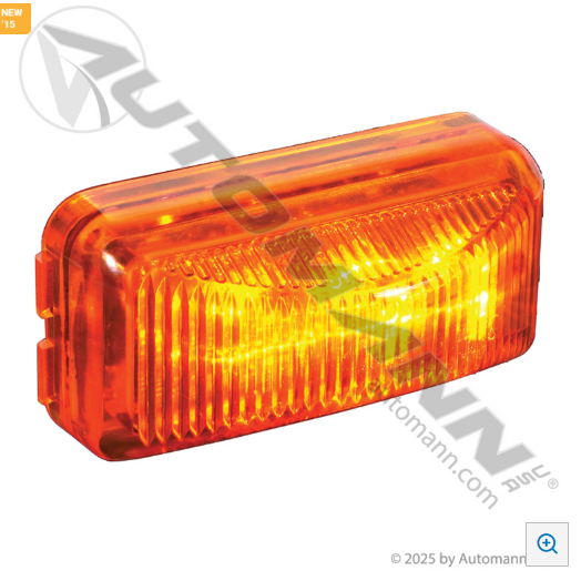 Automann 571.LD15A6 Marker Light LED 1in 2-1/2in Amber
