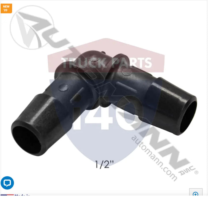Continental 817.65634-5 Conti Hose Connector Elbow 1/2in 5pk - Elbow