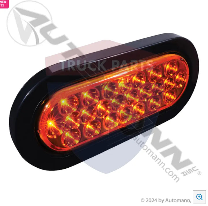 Automann 571.LD60A24-K F/P/T Light Kit LED 6in Oval Amber 24-Di - F/P/T Light Kit LED 6in Oval Amber 24-Di