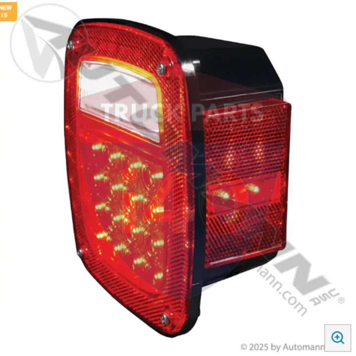 G5202 S/T/T Box Light LED w/ Side Marker Red For Grote - S/T/T Box Light LED w/ Side Marker Red R