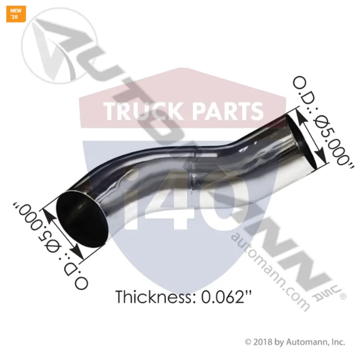 1413906CP Exhaust Pipe Chrome For Peterbilt - Exhaust Pipe Chrome Peterbilt