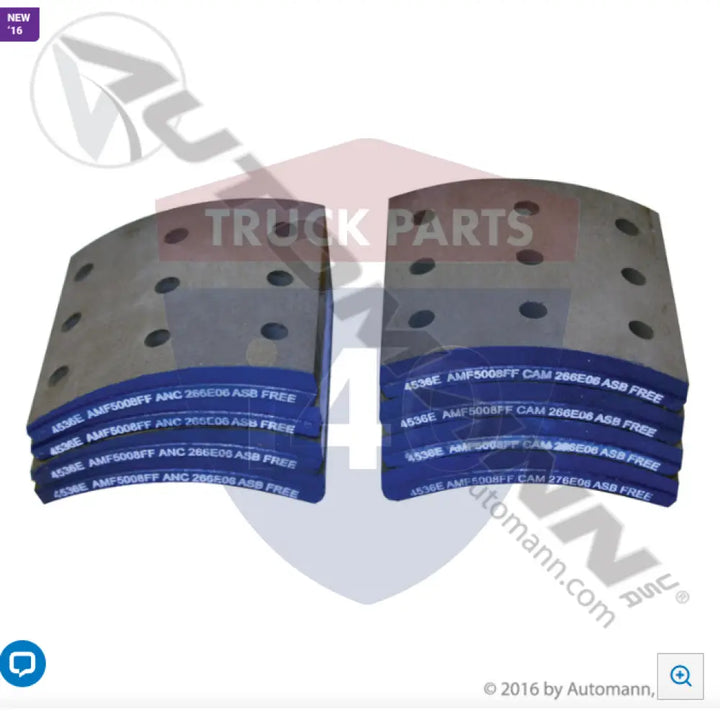 Automann 140.4536E.50 Brake Lining - 20K Lb GAWR