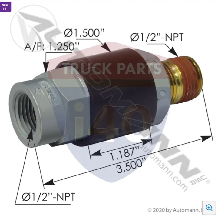 IMI 170.2292 Quick Release Valve In-Line - Quick Release Valves