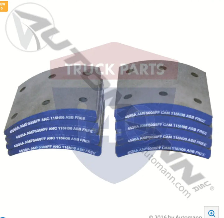 Automann 140.4536A.50 Brake Lining - 20K Lb GAWR