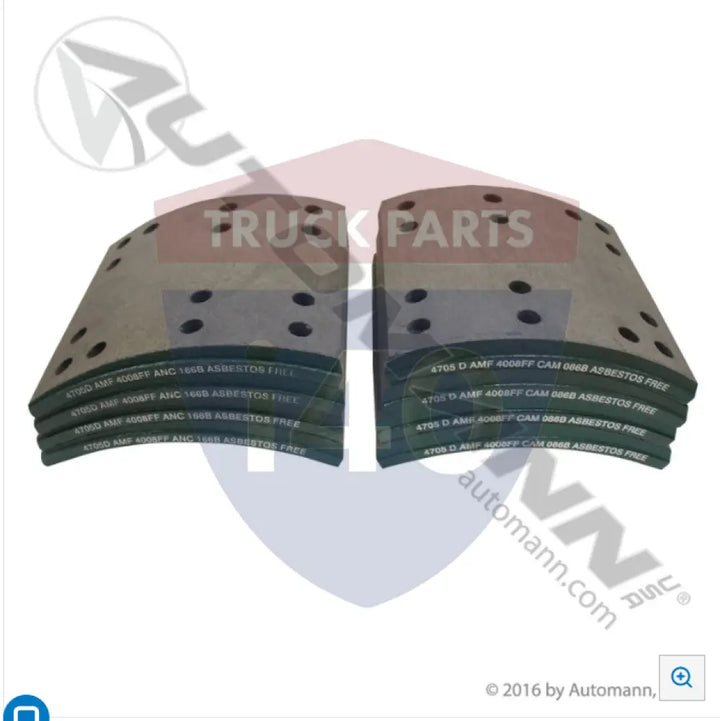 Automann 140.4705.40 Brake Lining - 23K Lb GAWR