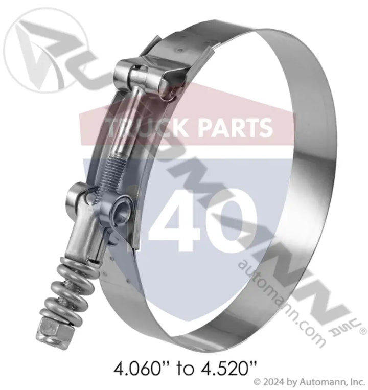 Breeze 561.23406-B Spring T-Bolt Clamp 4.06 to 4.38 - Spring Loaded T-Bolt Clamps - Standard